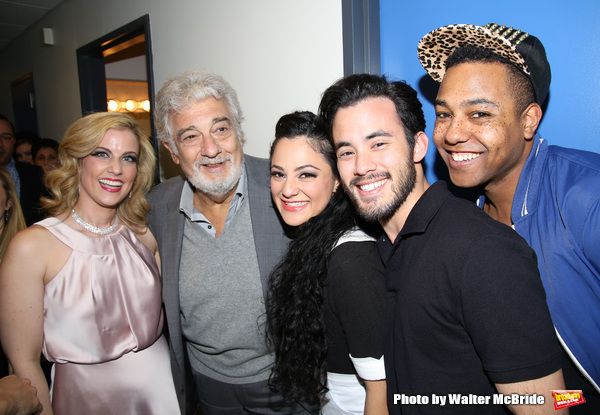  Raquel Suarez-Groen, Placido Domingo, Samarie Alicea, David Castillo, and Dwayne A.  Photo