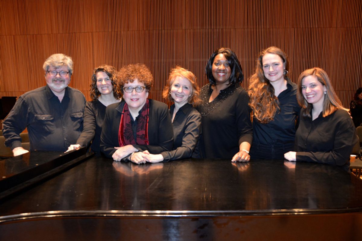 Dan Rosenbaum, Miriam Chaudior, Judith Clurman, Marjey Daley, Janet Pittman, Kate Fitzgerals and Gina Costanza at 