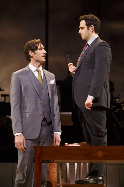 John Behlmann (Thomas Jefferson), and Santino Fontana (John Adams)  Photo