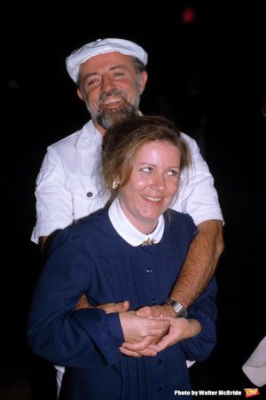 Patty Duke with her husband John Astin Attending a party at Magique Disco in New York Photo