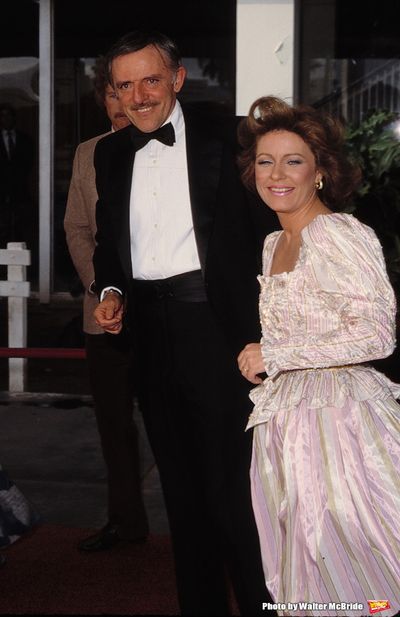 Patty Duke with her husband John Astin Attending a party in Los Angeles, California.  Photo
