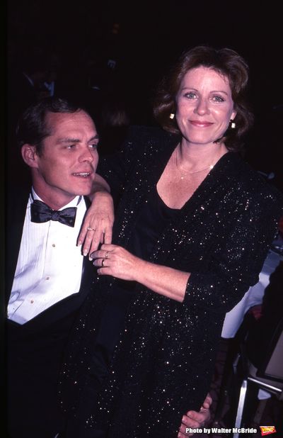 Patty Duke with husband Michael Pearce in New York City on September 1, 1996 Photo