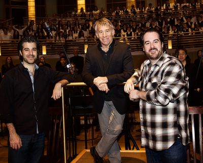 Maestro Kristofer Sanz, Composer and Guest Mentor Stephen Schwartz, Artistic  Rolando Photo