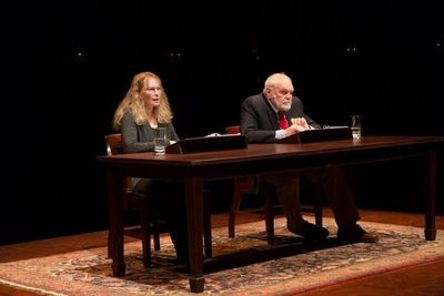 Brian Dennehy and Mia Farrow Photo