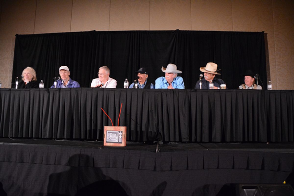 Susan McCray, Kent McCray, Boyd Magers, Rudy Ramos, Don Collier, Steve deFrance and Neil Summers at 