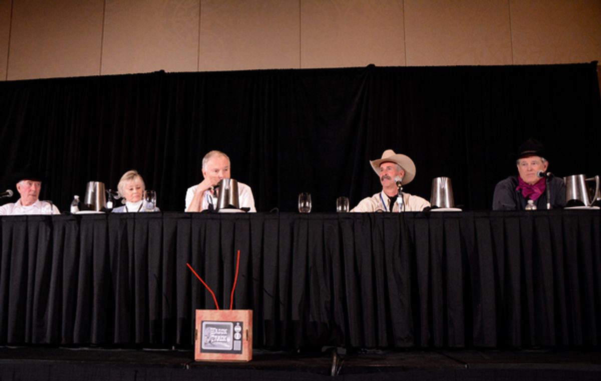Robert Fuller, Roberta Shore, Boyd Magers, Wyatt McCrea and Stan Ivar at 