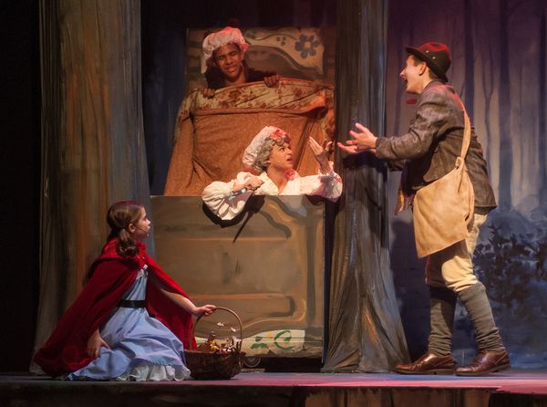 Savannah Fouchi (Little Red), Antonio Jackson (Wolf), Emma Fagin (Grandma), Adam Poch Photo