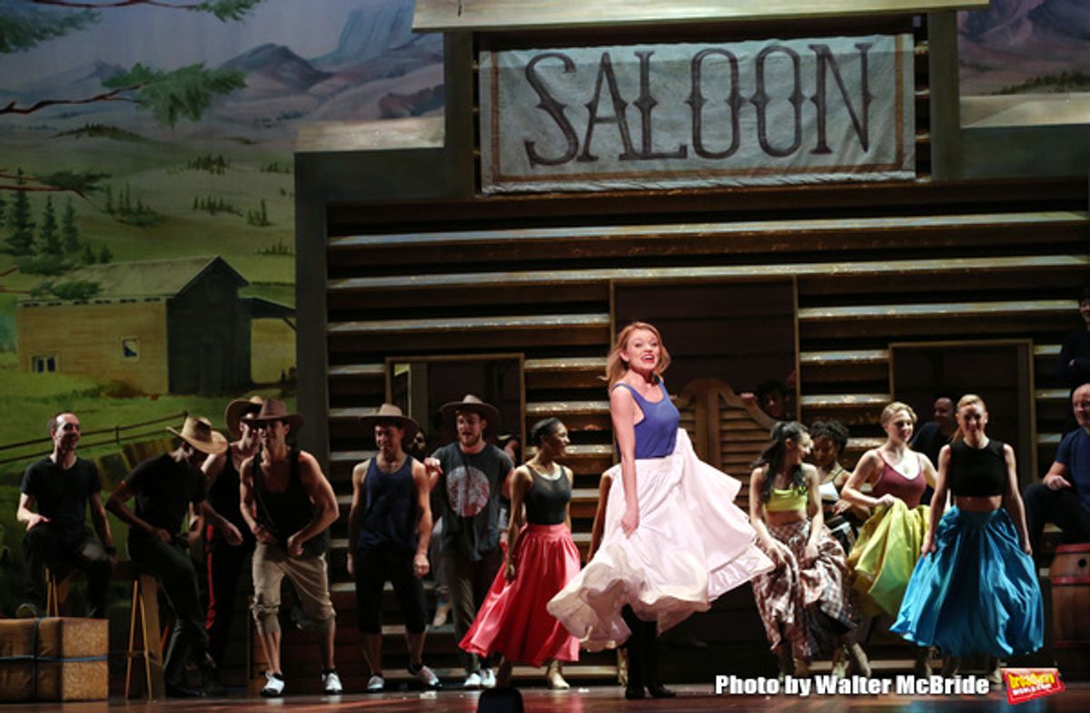 Ruby Lewis and cast  at 