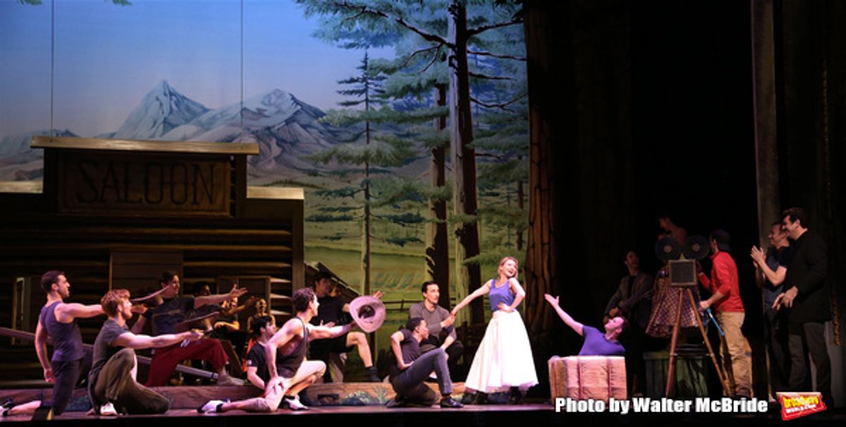 Ruby Lewis and Bradley Dean with cast  at 