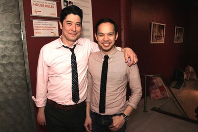 THE OLDEST BOY reunion for James Yaegashi and Jon Norman Schneider Photo