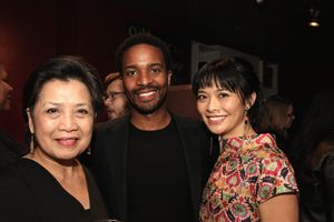 Mia Katigbak, Andre Holland and Tiffany Villarin Photo