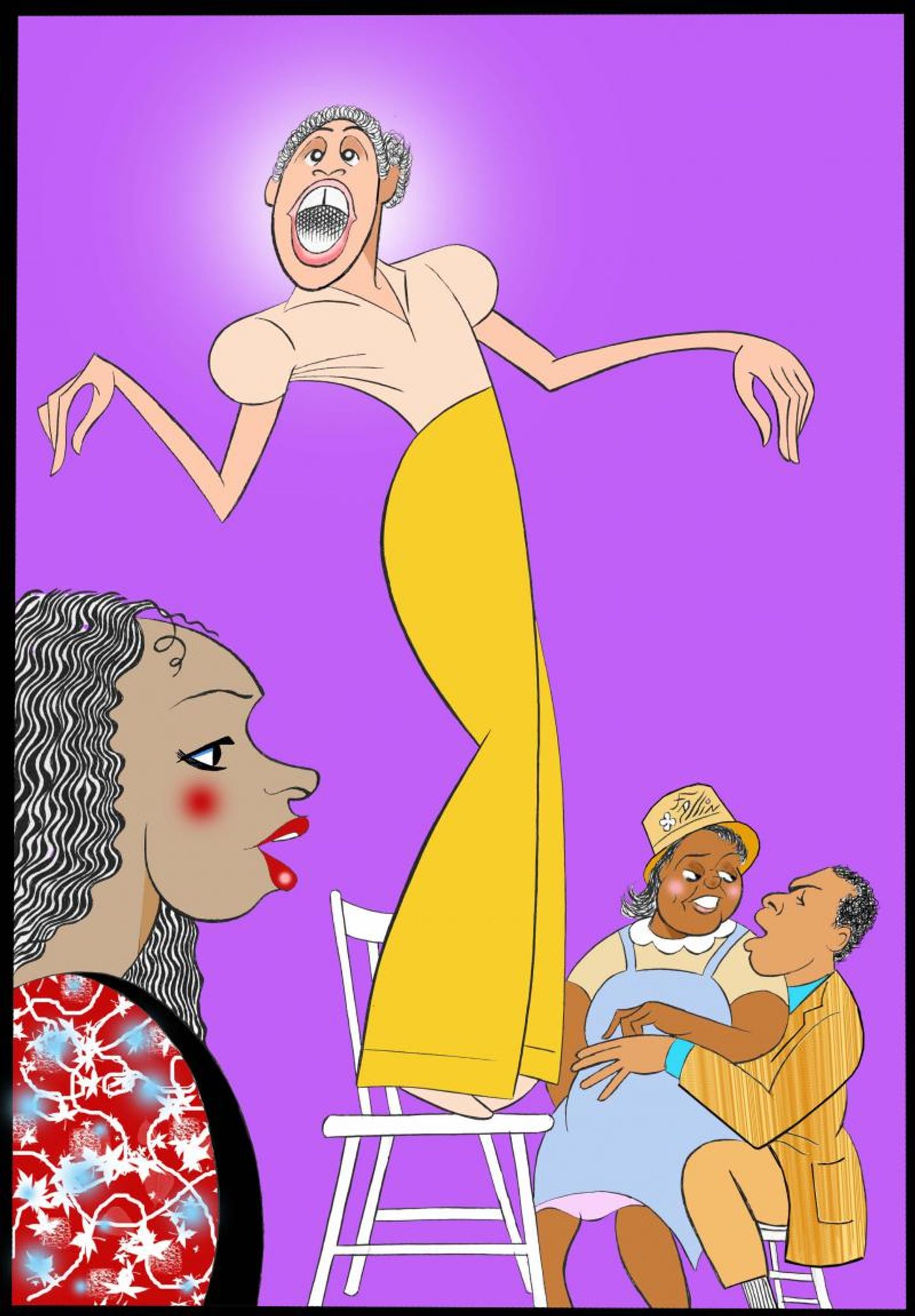 BWW Exclusive: Ken Fallin Draws the Stage - The Cast of THE COLOR PURPLE  Image