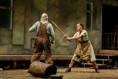 Mark Lambert as Phil Hogan and Kate Forbes as Josie Hogan Photo