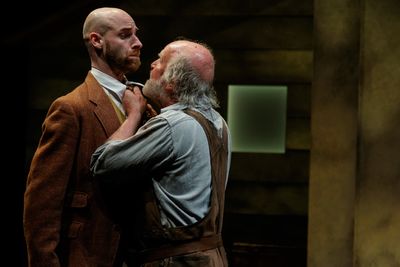 Michael Quinlan as T. Stedman Harder and Mark Lambert as Phil Hogan Photo