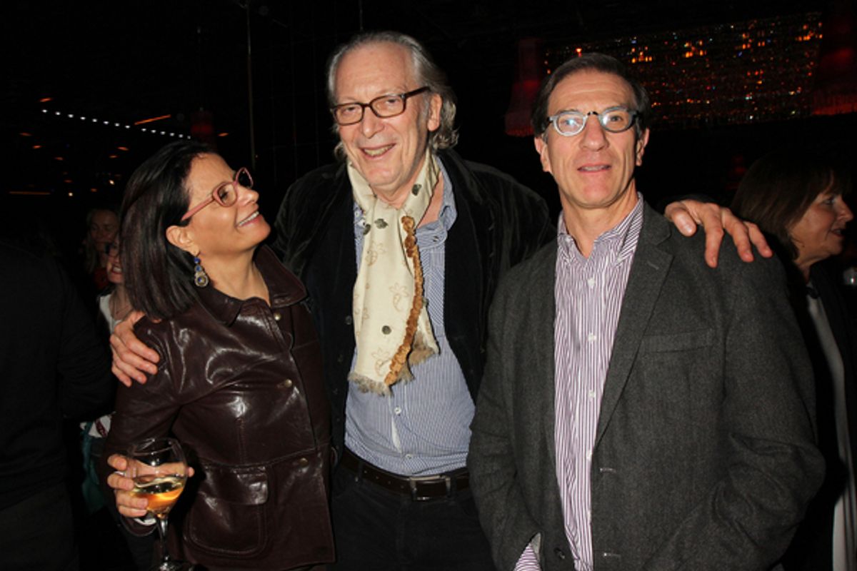 Nomi Bronner, Ronald Guttman and Ethan Bronner at 
