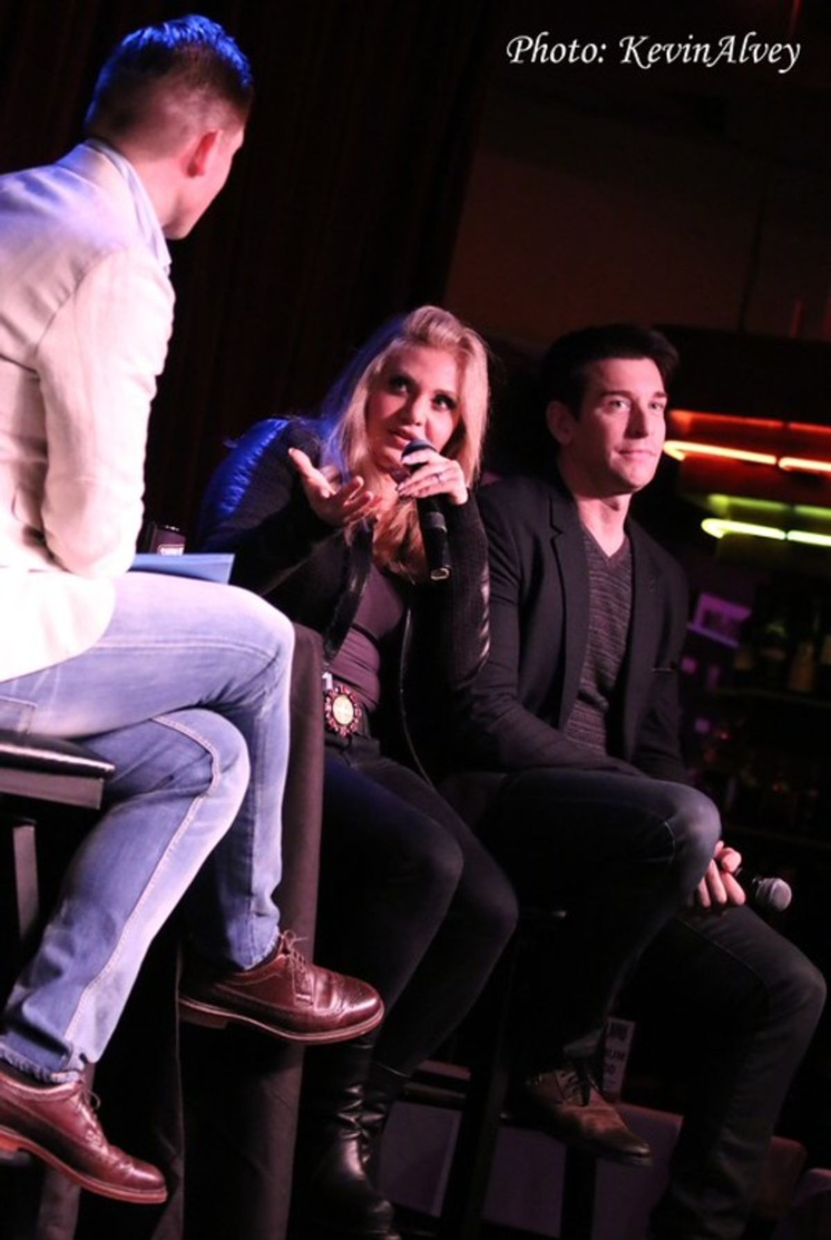 Frank DiLella, Orfeh and Andy Karl at 