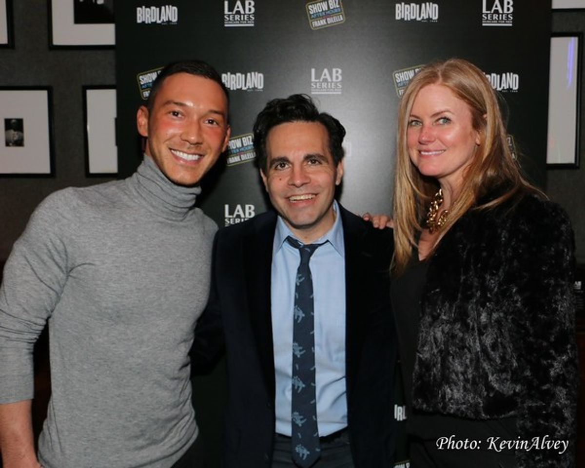 Jason Tran, Mario Cantone and Katie Gray at 