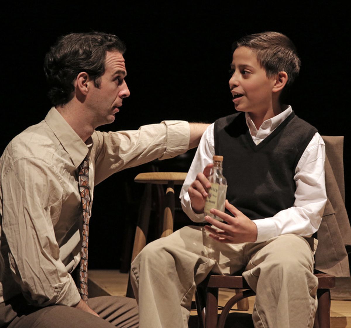 Michael Wood as Moss Hart and Halim Moldaver as his brother Bernie at 
