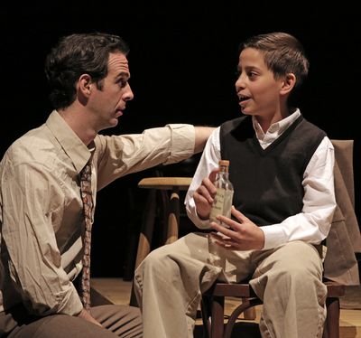 Michael Wood as Moss Hart and Halim Moldaver as his brother Bernie Photo