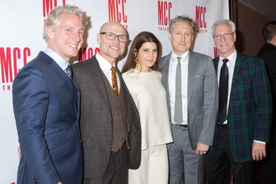 Blake West, Will Cantler, Marisa Tomei, Bernard Telsey, Robert LuPone Photo