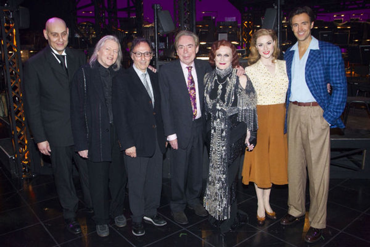 Fred Johanson, Christopher Hampson, Don Black, Andrew Lloyd Webber, Glenn Close, Siobhan Dillon and Michael Xavier  at 