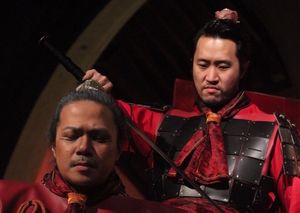 Angelo Paragoso as DongZhuo and Arthur Lee as LuBu Photo