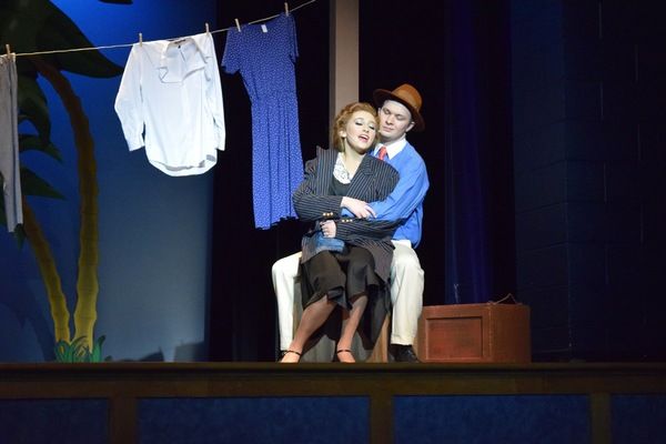 Jacey Robinson and Henry Clark during the song 'If I Were a Bell' Photo