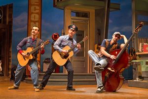 From left to right: James Barry (Jim), Gabe Bowling (Jackson) and Sam Weber (Eddie) @ BroadwayWorld From left to right: James Barry (Jim), Gabe Bowling (Jackson) and Sam Weber (Eddie) Photo