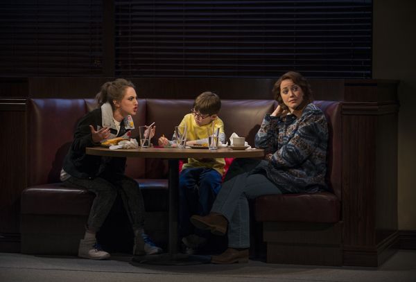 Madeline Weinstein (Wendy Gilbert), Jack Edwards (Louis Gilbert) and Rebecca Spence ( Photo