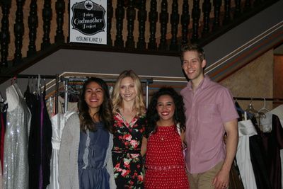 Carmen De La Rosa founder and  Anyssa Kelley Senior at Fox Tech with CINDERELLA Audre Photo