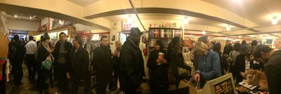 The line for those patiently waiting for Stephen Adly Guirgis to sign his scripts spa Photo