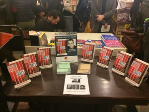 Plays by Stephen Adly Guirgis for sale at the Drama Book Shop in New York.  Photo
