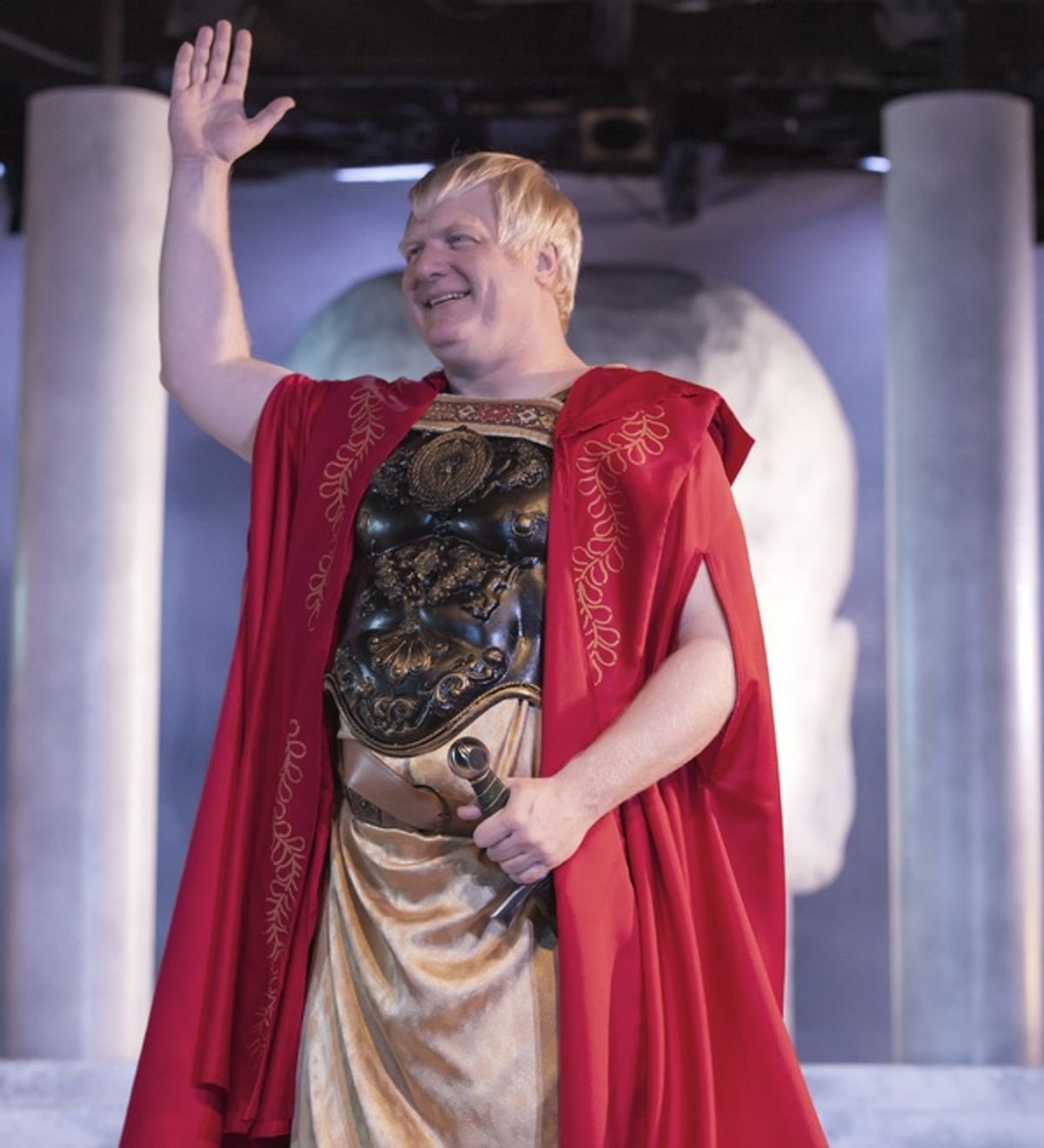 Jim Hopkins as Julius Caesar at 