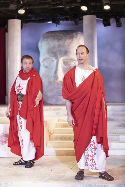 Josh Katawick as Cassius and Brent Vimtrup as Brutus Photo