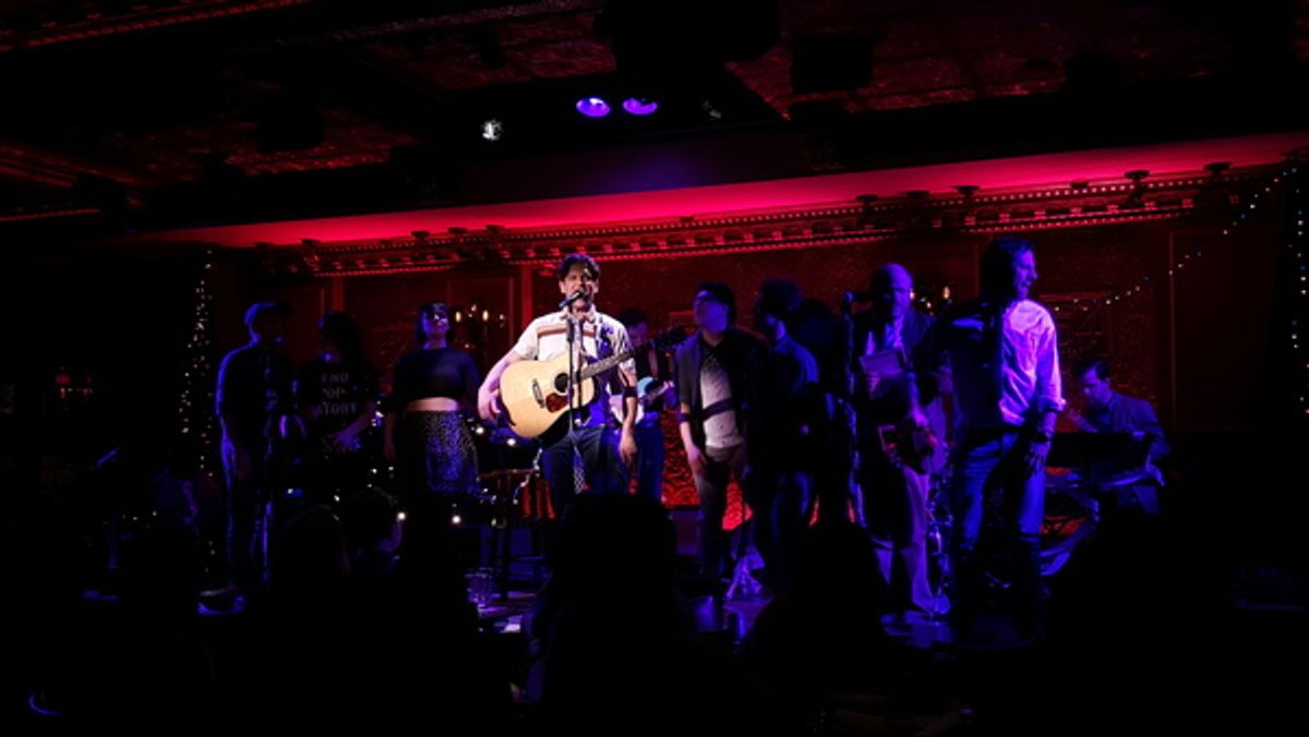 Eric William Morris and cast at 