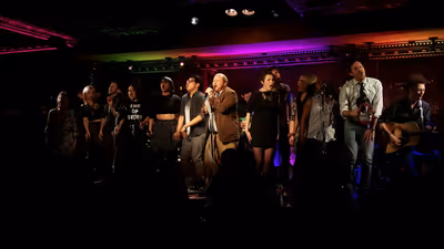 The cast of Joe Iconis & Family Photo