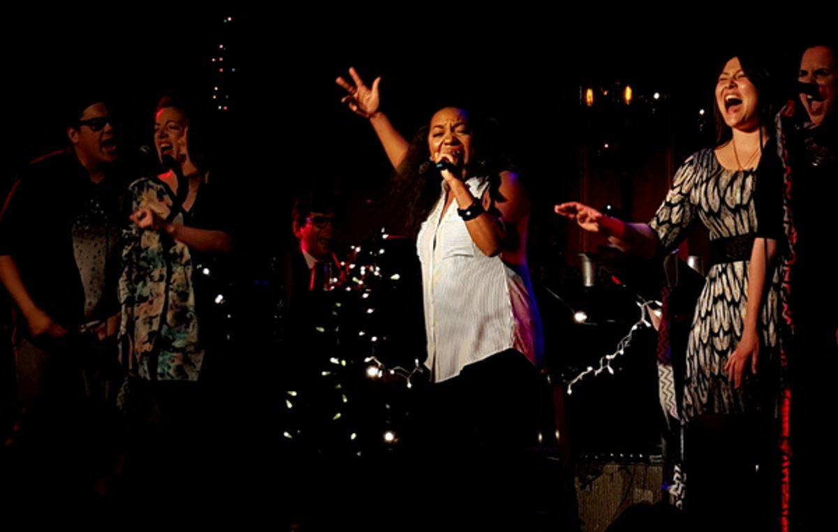 George Salazar, Liz Lark Brown, Joe Iconis, Badia Farha, Rachel Lee, Alexandra Ferrara at 