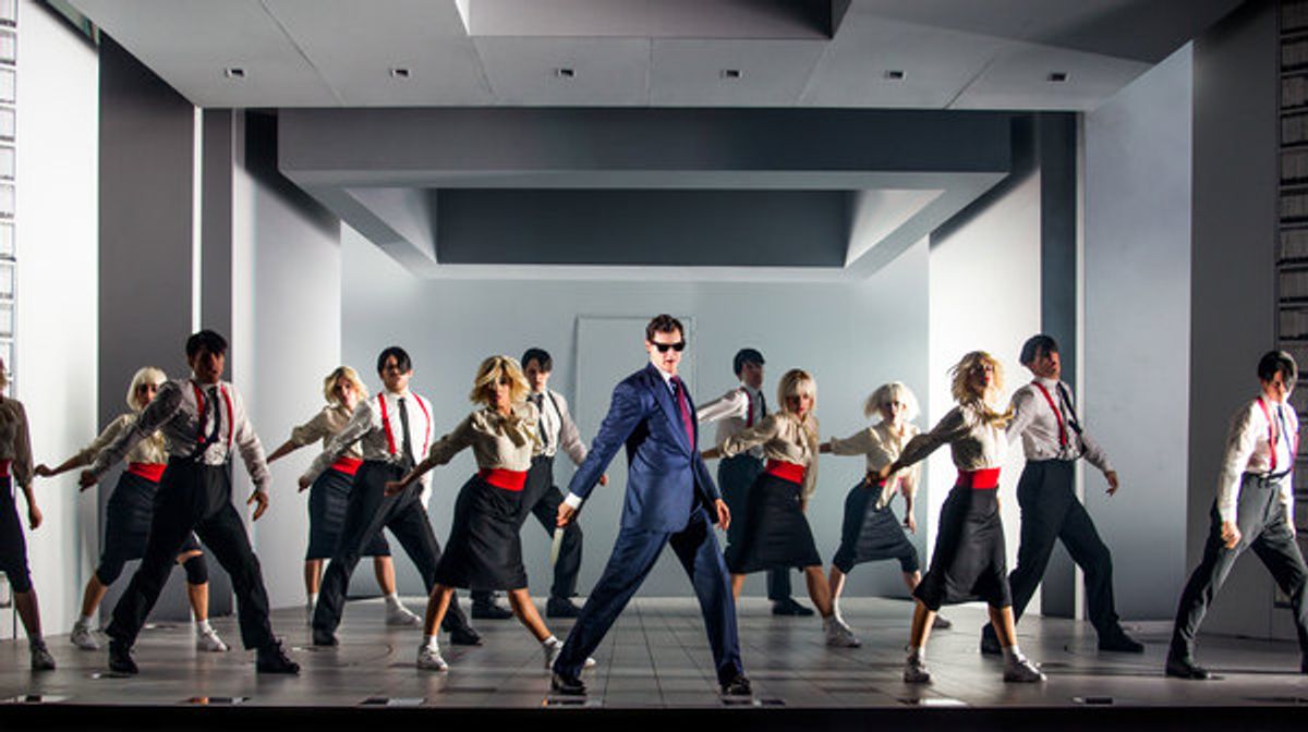 Benjamin Walker and the cast of American Psycho at 