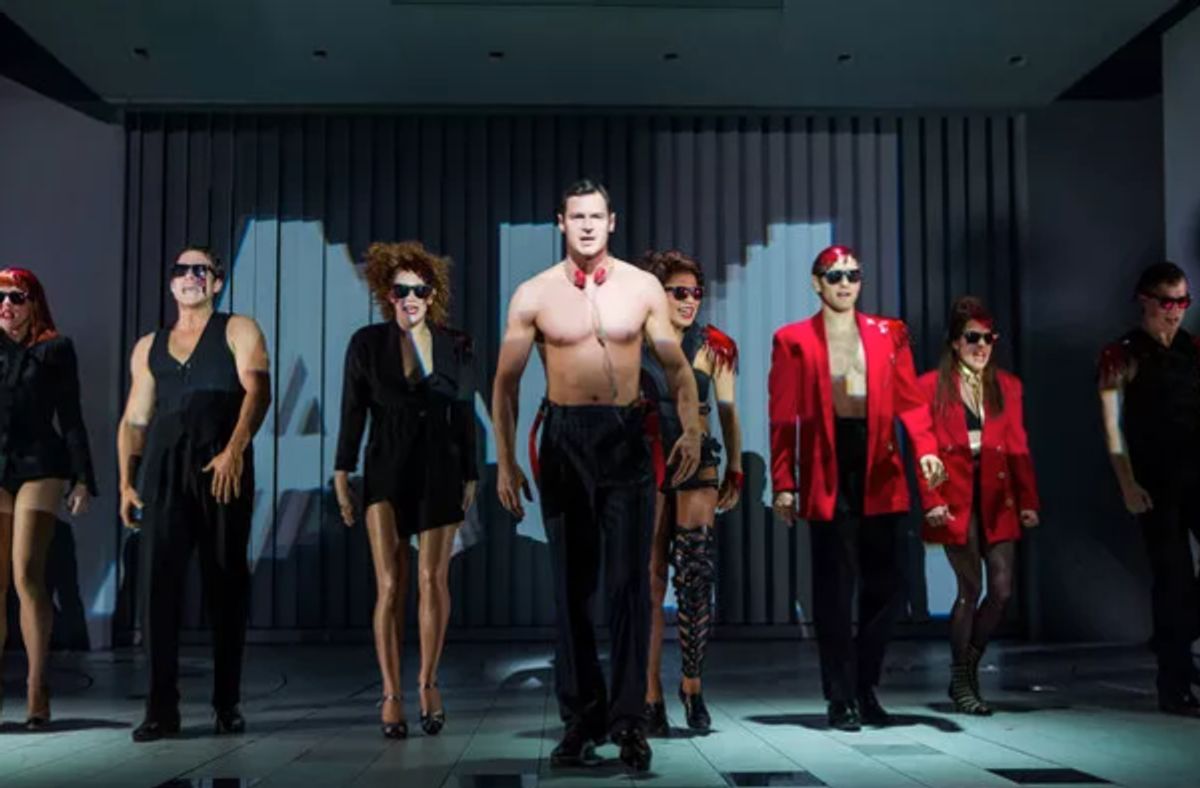 Benjamin Walker. and the cast of American Psycho. Photo Credit: Jeremy Daniel at 
