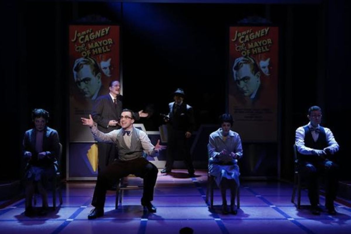 Danette Holden, Bruce Sabath, Josh Walden, Robert Creighton, Ellen Zolezzi, and Jeremy Benton. Photo Credit: Carol Rosegg at 