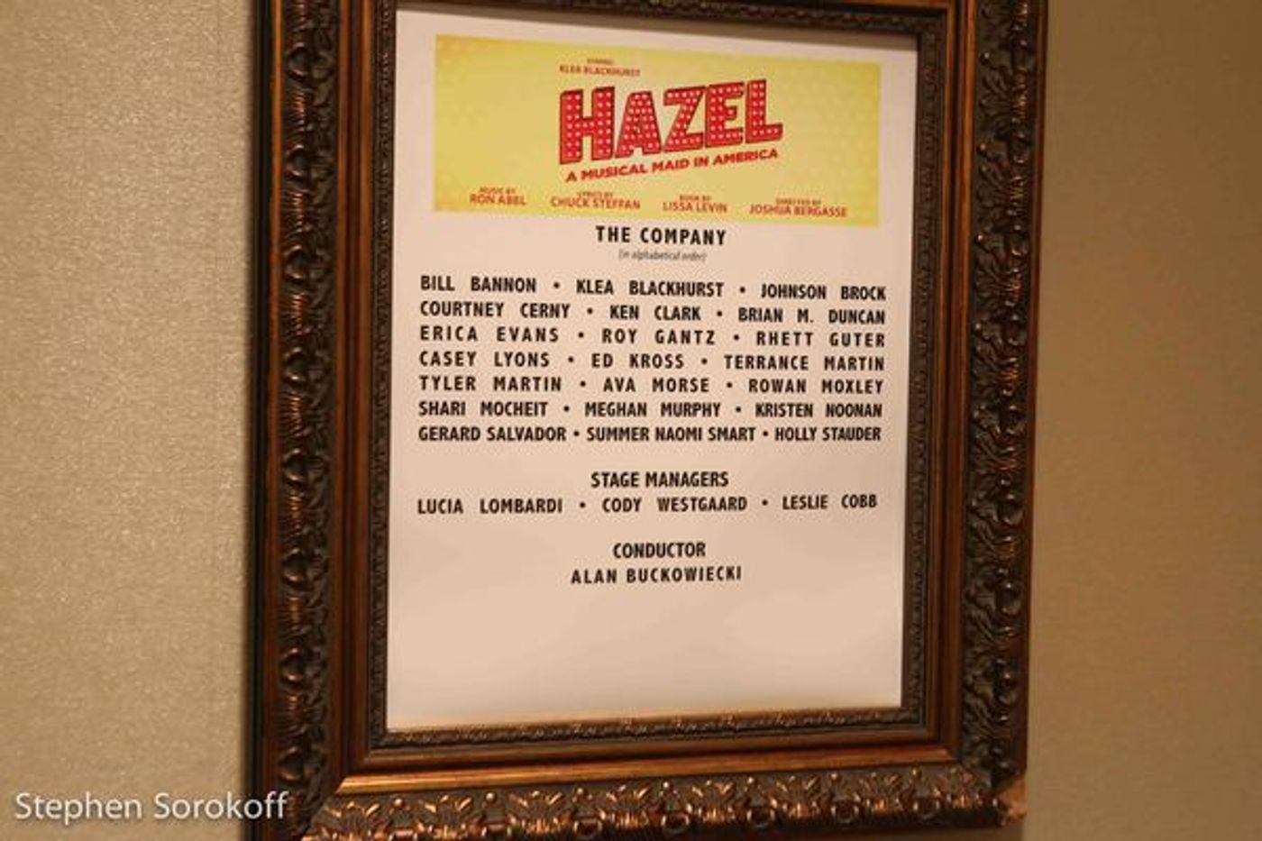 Photo Coverage: Behind the Scene of HAZEL's Opening Night at Drury Lane Theatre  Image