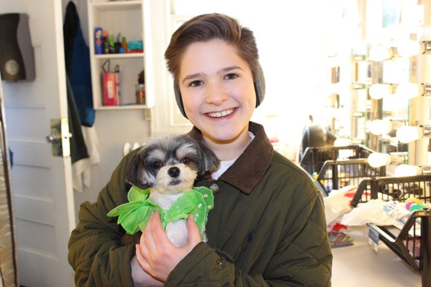 Photo Flash: Tinkerbelle the Dog Visits Broadway's FINDING NEVERLAND Photo Flash: Tinkerbelle the Dog Visits Broadway's FINDING NEVERLAND Image