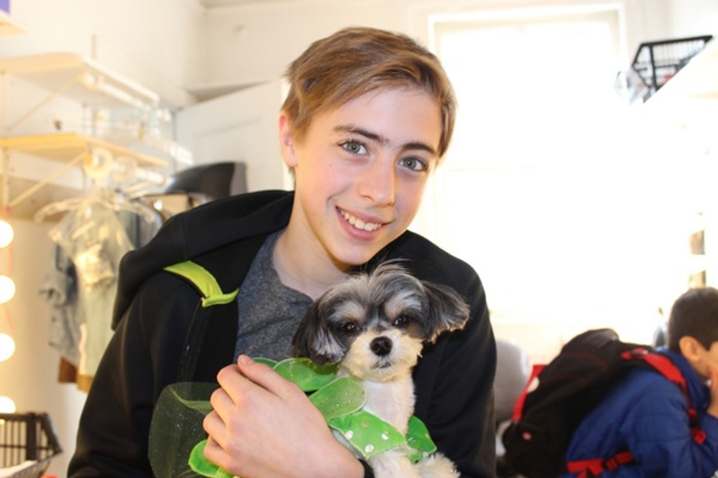 Photo Flash: Tinkerbelle the Dog Visits Broadway's FINDING NEVERLAND Photo Flash: Tinkerbelle the Dog Visits Broadway's FINDING NEVERLAND Image