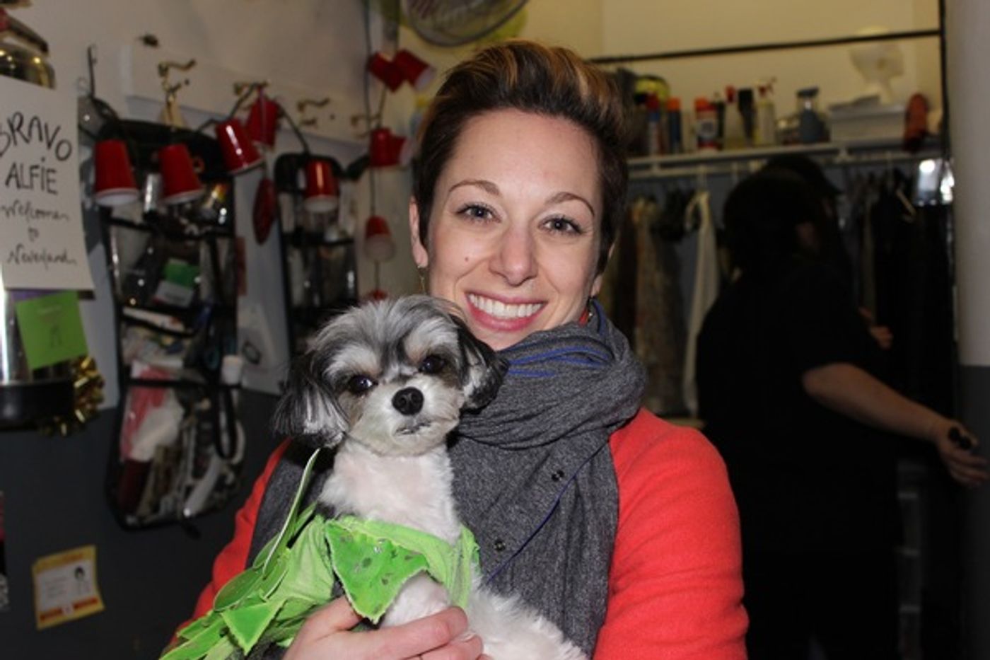 Photo Flash: Tinkerbelle the Dog Visits Broadway's FINDING NEVERLAND Photo Flash: Tinkerbelle the Dog Visits Broadway's FINDING NEVERLAND Image