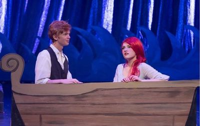 Ben Hefter (Prince Eric) and Mackenzie Germain (Ariel); Photo by Keith Kowalsky Photo
