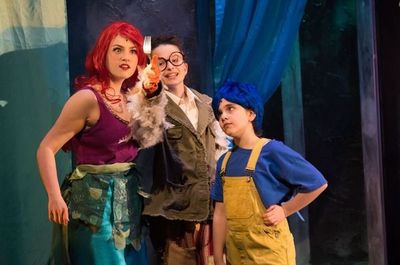 Mackenzie Germain (Ariel), Rachel Kowalsky (Scuttle) and Amanda Swickle (Flounder); P Photo