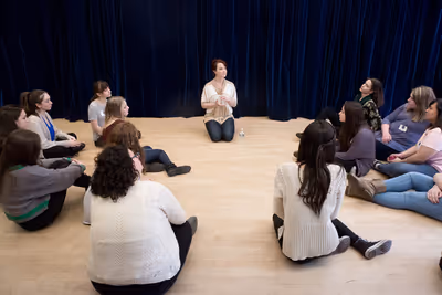 Sierra Boggess and Students Photo