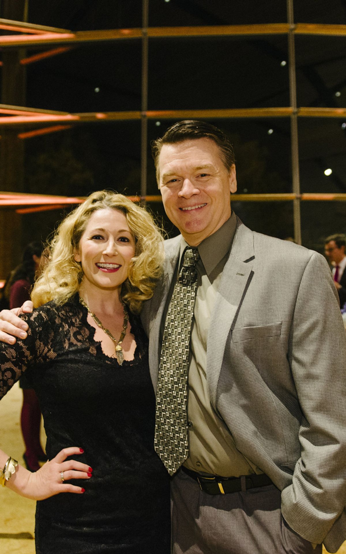 Cast members Adrienne Nelson and John Scherer  at 