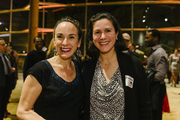 Cast member Susan Rome (Lady Bird Johnson) and Lucinda Desha Robb, granddaughter of P Photo