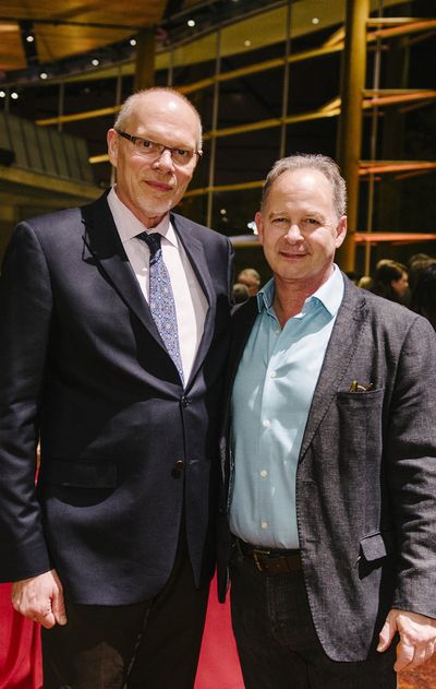 Executive Producer Edgar Dobie and cast member Richard Clodfelter  Photo